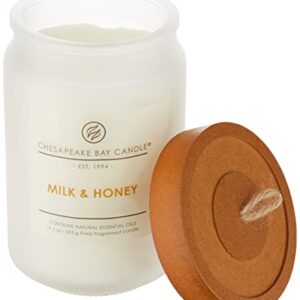 Chesapeake Bay Candle PT92191 Candle Scented Candle, Milk & Honey, Large Jar