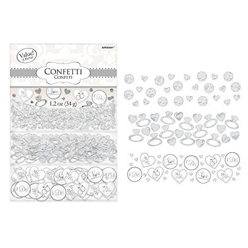 Amscan I Do and Rings Confetti, 1 Pack