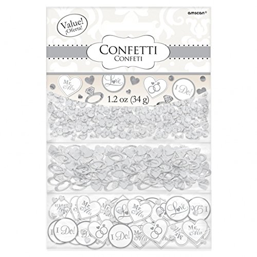 Amscan I Do and Rings Confetti, 1 Pack