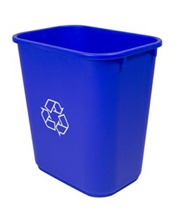 storex medium recycling basket, 15 x 10.5 x 15 inches, blue, (stx00714u01c)