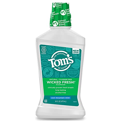 Tom's of Maine Long Lasting Wicked Fresh Mouthwash, Cool Mountain Mint - 16 oz - 2 pk by Tom's of Maine