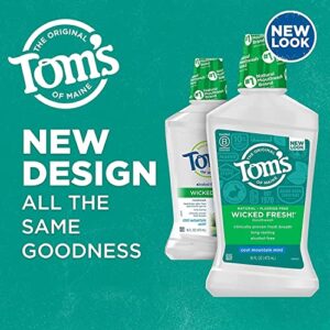 Tom's of Maine Long Lasting Wicked Fresh Mouthwash, Cool Mountain Mint - 16 oz - 2 pk by Tom's of Maine