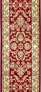 Unique Loom Voyage Collection Traditional Oriental Classic Intricate Design Area Rug (2' 7 x 10' 0 Runner, Red/Tan)