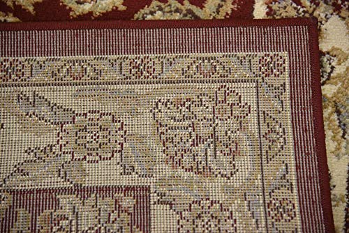 Unique Loom Voyage Collection Traditional Oriental Classic Intricate Design Area Rug (2' 7 x 10' 0 Runner, Red/Tan)