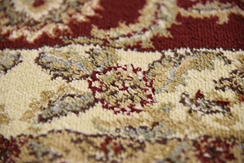 Unique Loom Voyage Collection Traditional Oriental Classic Intricate Design Area Rug (2' 7 x 10' 0 Runner, Red/Tan)