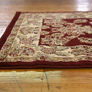 Unique Loom Voyage Collection Traditional Oriental Classic Intricate Design Area Rug (2' 7 x 10' 0 Runner, Red/Tan)