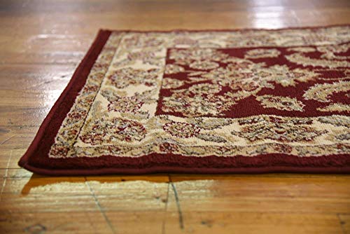 Unique Loom Voyage Collection Traditional Oriental Classic Intricate Design Area Rug (2' 7 x 10' 0 Runner, Red/Tan)