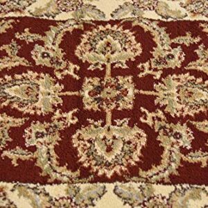 Unique Loom Voyage Collection Traditional Oriental Classic Intricate Design Area Rug (2' 7 x 10' 0 Runner, Red/Tan)