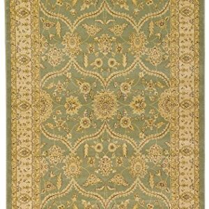 Unique Loom Edinburgh Collection Classic Oriental Traditional French Floral Country Inspired Design Area Rug, 5' 1" x 8' Rectangle, Light Green/Cream