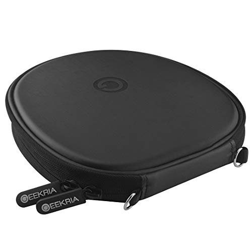 Geekria Shield Case Compatible with Sony, LG, Jabra, Bluenin, Avantree, FKANT, COULAX Headphones, Replacement Protective Hard Shell Travel Carrying Bag with Cable Storage (Black)