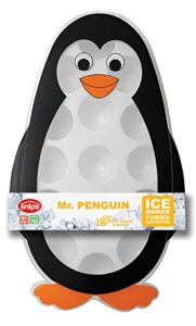 snips mr. penguin stackable ice tray with lid