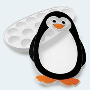 Snips Mr. Penguin Stackable Ice Tray with Lid