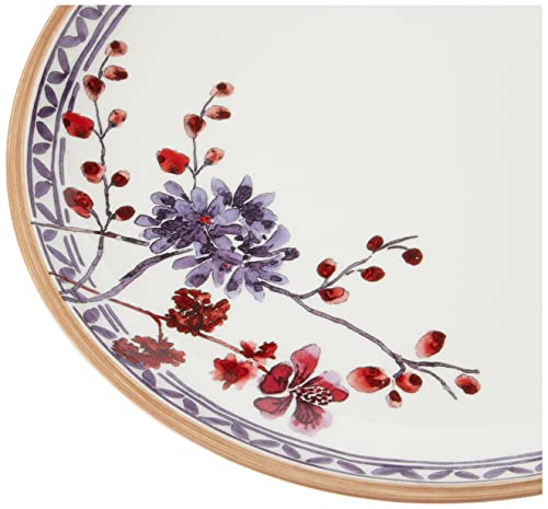 Villeroy & Boch Artesano Provencal Lavender Dinner Plate : Floral, 10.5 in, White/Multicolored