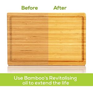 Utopia Kitchen Extra Large Bamboo Cutting Board (Natural, X-Large)