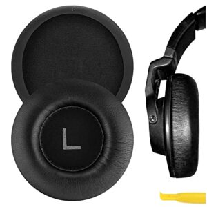 geekria quickfit replacement ear pads for akg k550, k551, k553 mkii headphones earpads, headset ear cushion repair parts (black)