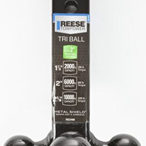 Reese Towpower 7022400 Black 2" Triple Ball Mount