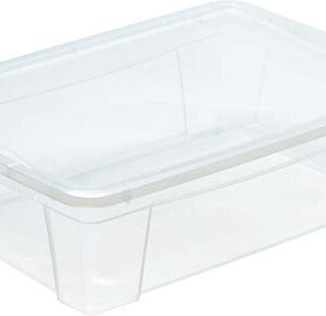 M-Home Kbox Transparent Container with Lid, Capacity-25.6 Liter, Each