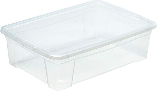 M-Home Kbox Transparent Container with Lid, Capacity-25.6 Liter, Each