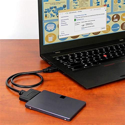 StarTech.com USB 3.1 to 2.5" SATA Hard Drive Adapter - USB 3.1 Gen 2 10Gbps with UASP External HDD/SSD Storage Converter (USB312SAT3CB)