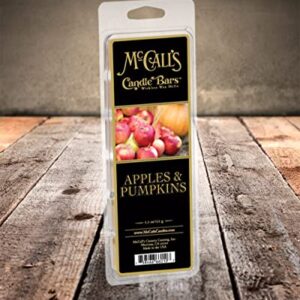 McCall's Candle Bars | Apples & Pumpkins | Highly Scented & Long Lasting | Premium Wax & Fragrance | Made in The USA | 5.5 oz