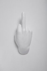 interior illusions middle finger hand wall hook 9" tall x 4.5" inches wide