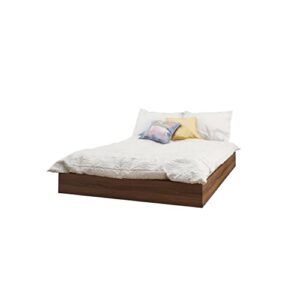 nexera alibi full size platform bed, walnut