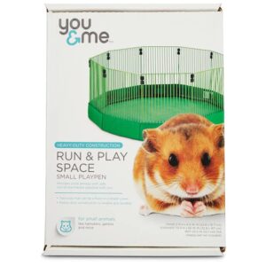you & me run & play space small animal playpen, small