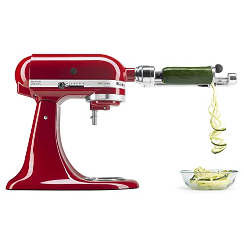 KitchenAid Fruit and Vegetable Spiralizer Attachment Stand Mixer, Polished Aluminum