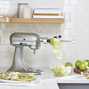 KitchenAid Fruit and Vegetable Spiralizer Attachment Stand Mixer, Polished Aluminum