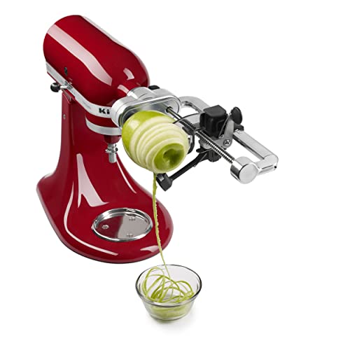 KitchenAid Fruit and Vegetable Spiralizer Attachment Stand Mixer, Polished Aluminum