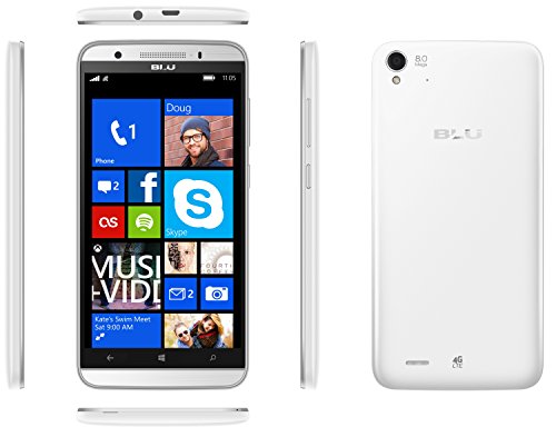 BLU WIN HD LTE - 5.0" Windows Smartphone -GSM Unlocked - White