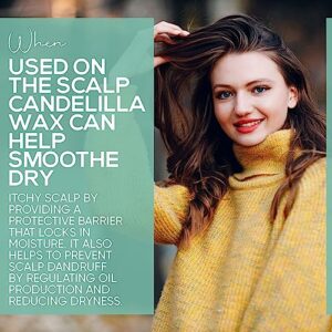 Candelilla Wax Pellets 8 oz. 100% Pure Natual Food Grade Vegan Wax For DYI Lip Balm, Soap and Candle Making, Creams and Lotions. Great For Skin, Face, and Hair applications. Beeswax Alternative