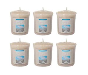 yankee candle lot of 6 sun & sand votive candles