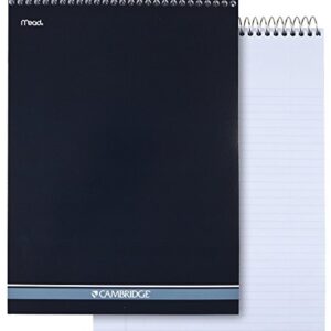 Meadwestvaco 59882 8-1/2" X 11" White Cambridge Stiff Back Wirebound Notebook,2 Pack