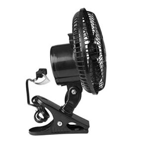 Comfort Zone CZ6C 6-Inch 2-Speed Clip-On Fan (Black, 2 Fans)