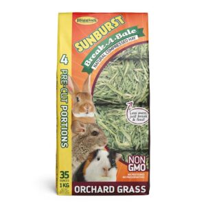 higgins sunburst break-a-bale orchard grass 35 oz, large (466049)