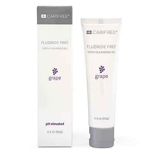 CariFree Fluoride Free Gel (Grape): Nano Hydroxyapatite Toothpaste | Neutralizes pH | Freshens Breath and Moistens Mouth | Dentist Recommended for Oral Care | Toothpaste Replacement