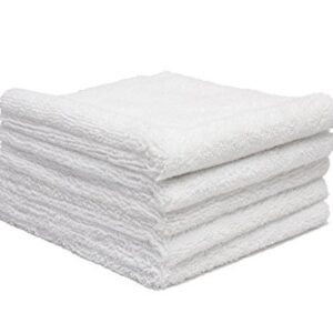 Autofiber Zeroedge Detailing Towel (Pack of 5) Edgeless Microfiber Polishing, Buffing, Window, Glass, Waterless, Rinseless, Car Wash Towels (White)