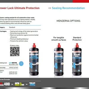 Menzerna Power Lock 8 oz Sealant -Polymer sealant for all automotive clear coats