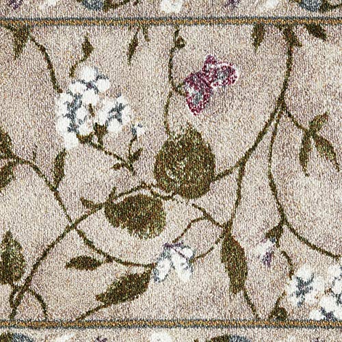 Brumlow Mills Butterfly Floral Area Rug for Kitchen, Dining, Living Room, Bedroom, Doorway Mat or Home Accent Carpet, 30" x 46", Opal