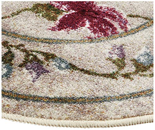 Brumlow Mills Butterfly Floral Area Rug for Kitchen, Dining, Living Room, Bedroom, Doorway Mat or Home Accent Carpet, 30" x 46", Opal