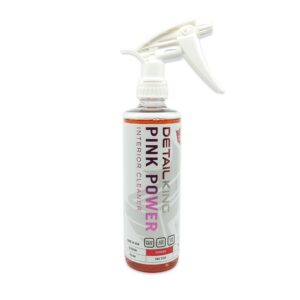 detail king pink power automotive interior cleaner - pint - perfect for vinyl, plastic & leather surfaces