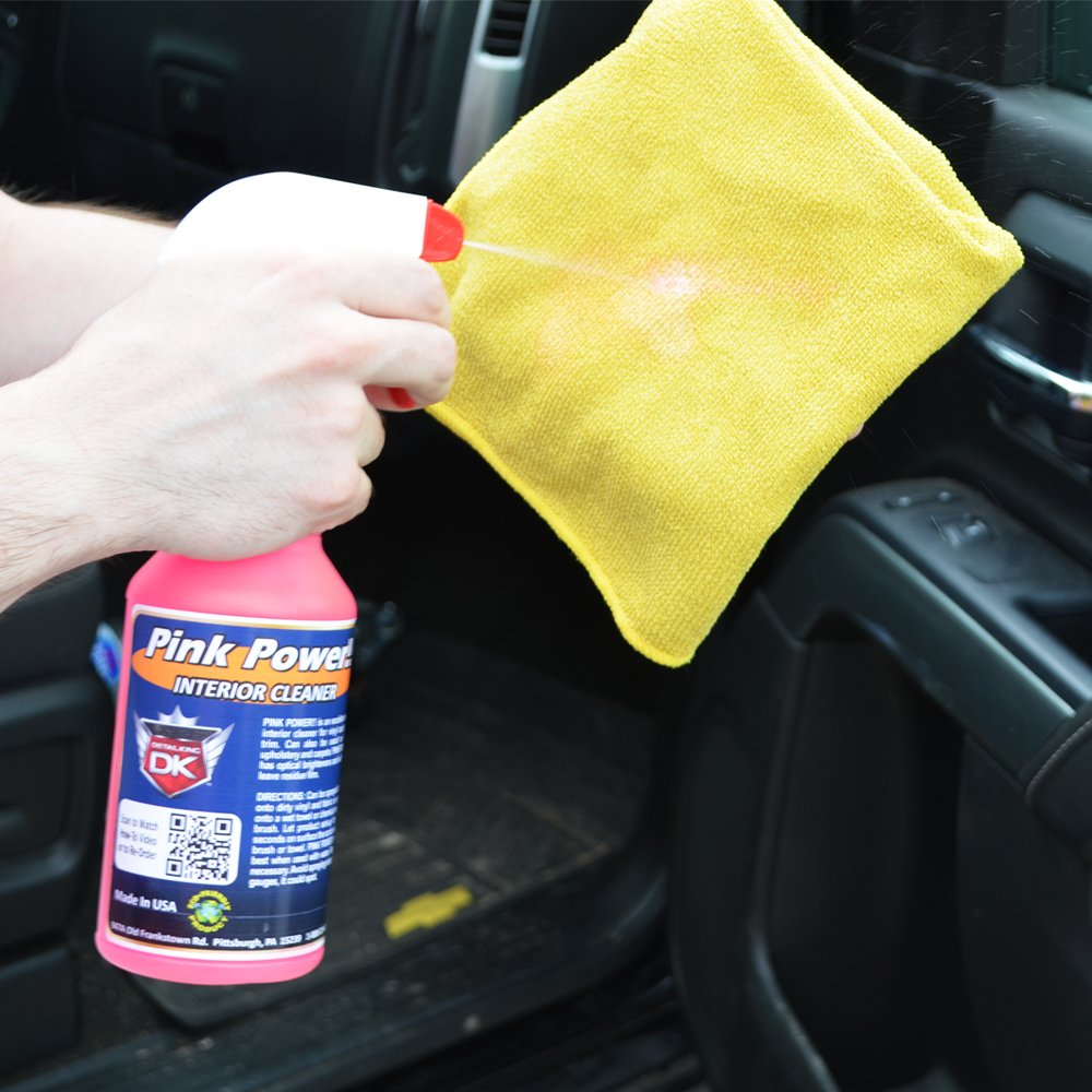 Detail King Pink Power Automotive Interior Cleaner - Pint - Perfect for Vinyl, Plastic & Leather Surfaces