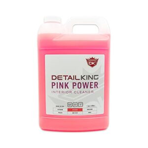 detail king pink power automotive interior cleaner - gallon - perfect for vinyl, plastic & leather surfaces