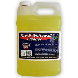 detail king tire and whitewall cleaner - contains darkening agent - for use before applying tire dressing - gallon