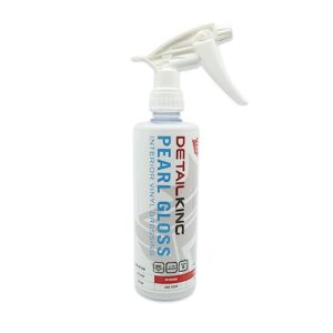 detail king pearl gloss - car interior cleaner & dressing - hard & soft vinyl cleaner, leather cleaner - uv protection - 16oz