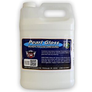 detail king pearl gloss - car interior cleaner & dressing - hard & soft vinyl cleaner, leather cleaner - uv protection - gallon