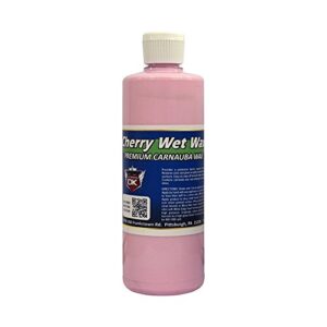 detail king cherry wet wax - premium carnauba wax - extremely durable - protect & shine clear coat - pint