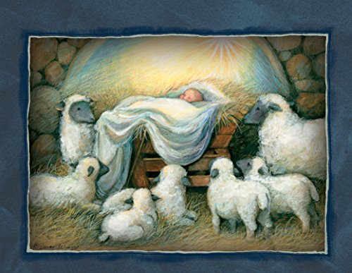 LANG Nativity Assorted Two Set Christmas Cards by Susan Winget, 2 Unique Designs per Box, 18 Cards with 19 Envelopes, Beautiful Nativity Artwork, Perfect for Sending Holiday Greetings (1008105)