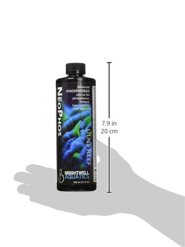 Brightwell Aquatics NeoPhos - Phosphorus Supplement for Ultra-Low Nutrient Reef Aquarium Systems, 500ml